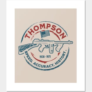 Thompson Submachine Gun | World War 2 Weapon Posters and Art